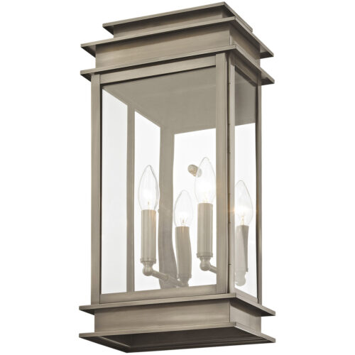 9.5 inch 2 Light VPW Outdoor Wall Lantern with Clear Glass Shade-Lighting LumensLantern