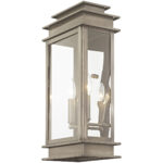 9.5 inch 2 Light VPW Outdoor Wall Lantern with Clear Glass Shade-Lighting LumensLantern