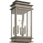 9.5 inch 2 Light VPW Outdoor Wall Lantern with Clear Glass Shade-Lighting LumensLantern