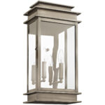 9.5 inch 2 Light VPW Outdoor Wall Lantern with Clear Glass Shade-Lighting LumensLantern