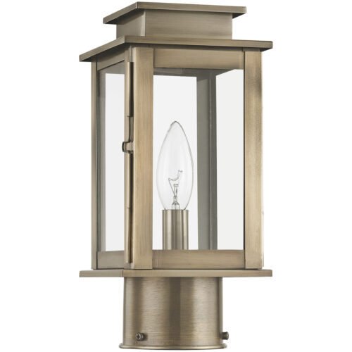 4.75 inch 1 Light VPW Outdoor Post Lantern with Clear Glass Shade-Lighting LumensLantern