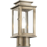 4.75 inch 1 Light VPW Outdoor Post Lantern with Clear Glass Shade-Lighting LumensLantern