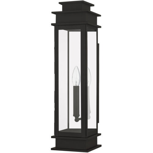 5.25 inch 1 Light Bronze Outdoor Wall Lantern with Clear Glass Shade-Lighting LumensLantern