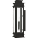 5.25 inch 1 Light Bronze Outdoor Wall Lantern with Clear Glass Shade-Lighting LumensLantern