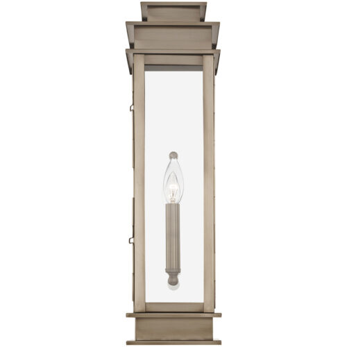 5.25 inch 1 Light VPW Outdoor Wall Lantern with Clear Glass Shade-Lighting LumensLantern