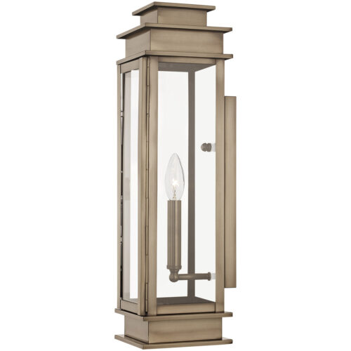 5.25 inch 1 Light VPW Outdoor Wall Lantern with Clear Glass Shade-Lighting LumensLantern