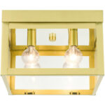 20589-12 4 Light Satin Brass Flush Mount-Lighting LumensBath/Flush Mounts