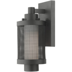 5 inch 1 Light Textured Black Wall Lantern Pendant Lighting Fixture with Opal White Glass Shade-Lighting LumensLantern