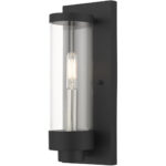 20721-14 1 Light Textured Black Outdoor ADA Wall Lantern-Lighting LumensLantern