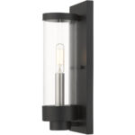 20721-14 1 Light Textured Black Outdoor ADA Wall Lantern-Lighting LumensLantern