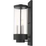 20724-14 3 Light Textured Black Outdoor Wall Lantern-Lighting LumensLantern