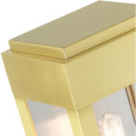 21231-12 1 Light Satin Brass Outdoor ADA Wall Lantern-Lighting LumensLantern