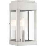 21231-91 1 Light Brushed Nickel Outdoor ADA Wall Lantern-Lighting LumensLantern