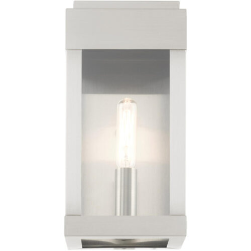 21231-91 1 Light Brushed Nickel Outdoor ADA Wall Lantern-Lighting LumensLantern