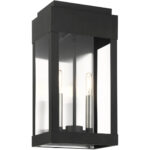 21235-04 2 Light Black Outdoor Wall Lantern-Lighting LumensLantern