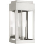 21235-91 2 Light Brushed Nickel Outdoor Wall Lantern-Lighting LumensLantern