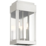 21235-91 2 Light Brushed Nickel Outdoor Wall Lantern-Lighting LumensLantern