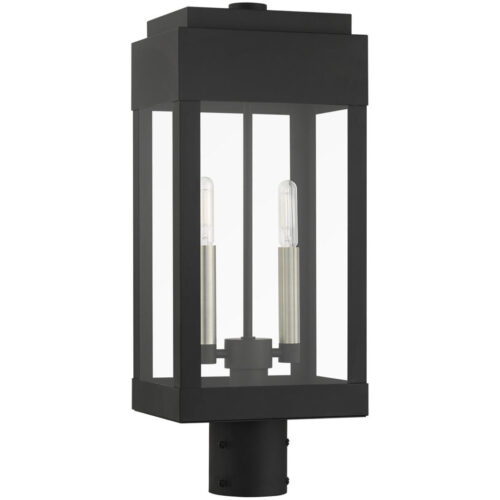 21236-04 2 Light Black Outdoor Post Top Lantern-Lighting LumensLantern