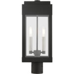 21236-04 2 Light Black Outdoor Post Top Lantern-Lighting LumensLantern