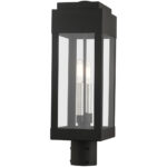 21236-04 2 Light Black Outdoor Post Top Lantern-Lighting LumensLantern