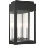 21238-04 2 Light Black Outdoor Wall Lantern-Lighting LumensLantern