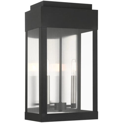 21238-04 2 Light Black Outdoor Wall Lantern-Lighting LumensLantern