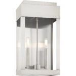 21238-91 2 Light Brushed Nickel Outdoor Wall Lantern-Lighting LumensLantern