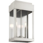 21238-91 2 Light Brushed Nickel Outdoor Wall Lantern-Lighting LumensLantern