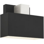 22422-04 1 Light Black Outdoor ADA Wall Sconce-Lighting LumensWall Sconces