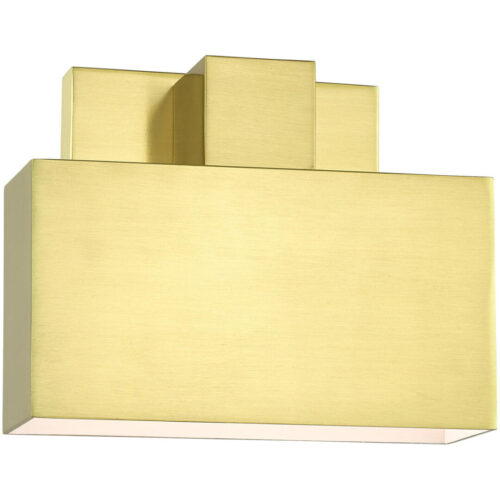 22422-12 1 Light Satin Brass Outdoor ADA Wall Sconce-Lighting LumensWall Sconces