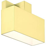 22422-12 1 Light Satin Brass Outdoor ADA Wall Sconce-Lighting LumensWall Sconces