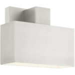 22422-91 1 Light Brushed Nickel Outdoor ADA Wall Sconce-Lighting LumensWall Sconces