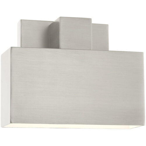 22422-91 1 Light Brushed Nickel Outdoor ADA Wall Sconce-Lighting LumensWall Sconces