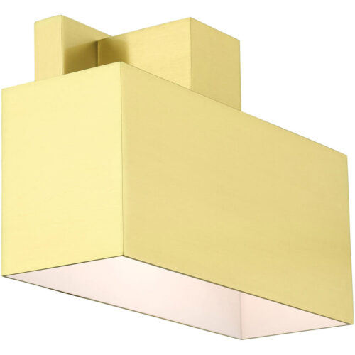 22423-12 1 Light Satin Brass Outdoor ADA Wall Sconce-Lighting LumensWall Sconces