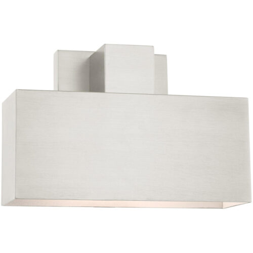 22423-91 1 Light Brushed Nickel Outdoor ADA Wall Sconce-Lighting LumensWall Sconces