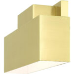 22424-12 2 Light Satin Brass Outdoor ADA Wall Sconce-Lighting LumensWall Sconces