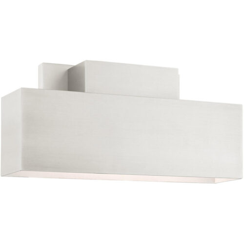 22424-91 2 Light Brushed Nickel Outdoor ADA Wall Sconce-Lighting LumensWall Sconces