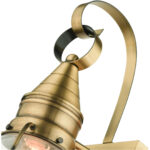 26900-01 1 Light Antique Brass Outdoor Wall Lantern-Lighting LumensLantern