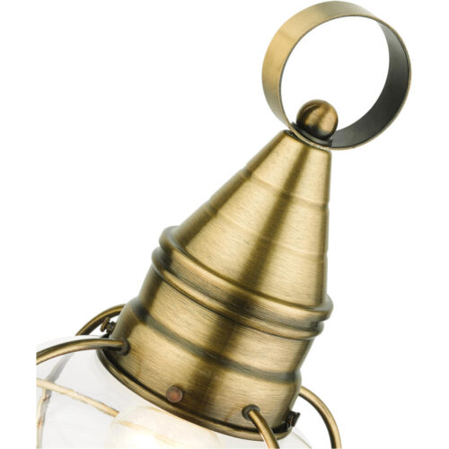 26902-01 1 Light Antique Brass Outdoor Post Top Lantern-Lighting LumensLantern