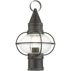 26902-61 1 Light Charcoal Outdoor Post Top Lantern-Lighting LumensLantern