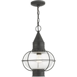 26906-61 1 Light Charcoal Outdoor Pendant Lantern-Lighting LumensLantern