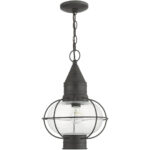 26906-61 1 Light Charcoal Outdoor Pendant Lantern-Lighting LumensLantern