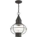 26906-61 1 Light Charcoal Outdoor Pendant Lantern-Lighting LumensLantern