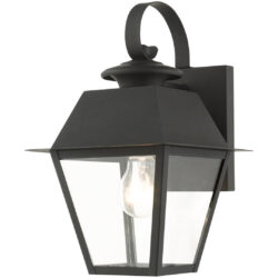 27212-04 1 Light Black Outdoor Wall Lantern-Lighting LumensLantern