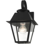 27212-04 1 Light Black Outdoor Wall Lantern-Lighting LumensLantern