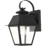 27212-04 1 Light Black Outdoor Wall Lantern-Lighting LumensLantern