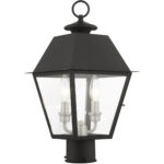 27216-04 2 Light Black Outdoor Post Top Lantern-Lighting LumensLantern