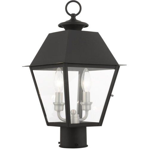 27216-04 2 Light Black Outdoor Post Top Lantern-Lighting LumensLantern