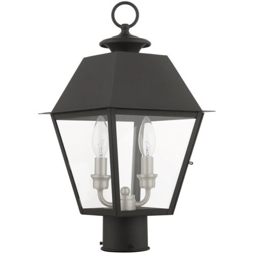 27216-04 2 Light Black Outdoor Post Top Lantern-Lighting LumensLantern