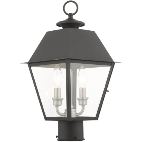 27216-04 2 Light Black Outdoor Post Top Lantern-Lighting LumensLantern